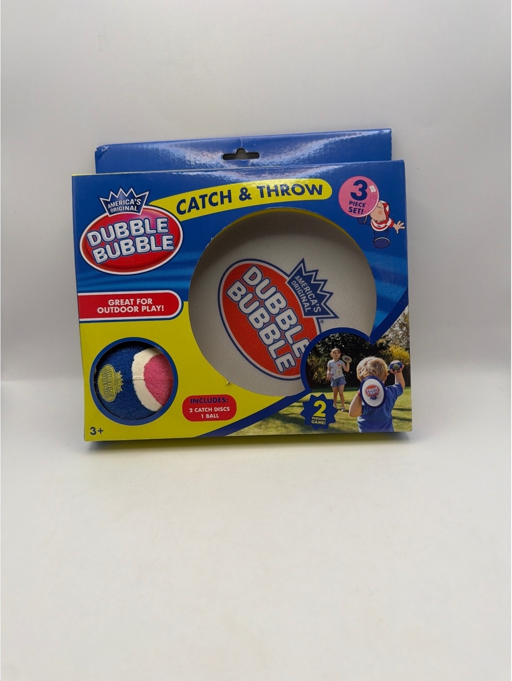 Dubble Bubble Catch & Throw Outdoor Play Set with Catch Discs and Ball, 3-Piece